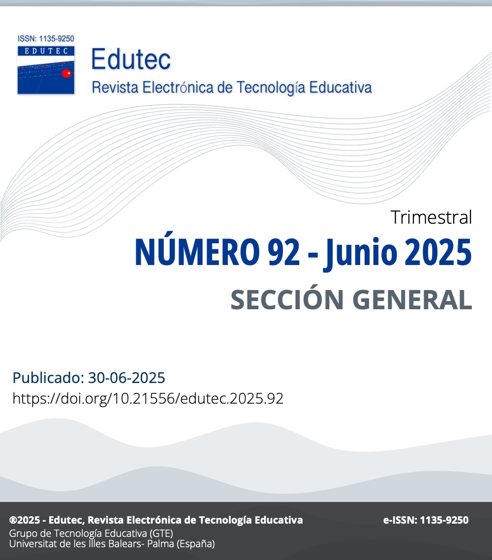 Ver Núm. 92 (2025): Edutec Número 92 - Junio 2025